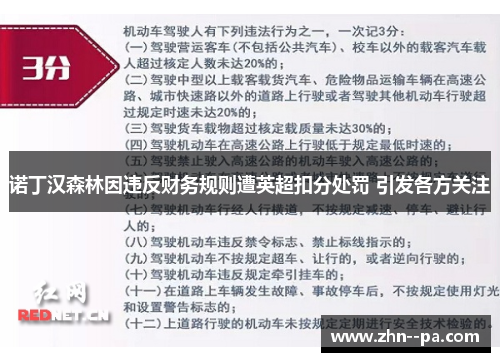 诺丁汉森林因违反财务规则遭英超扣分处罚 引发各方关注 诺丁汉森林因违反财务规则遭英超扣分处罚 引发各方关注