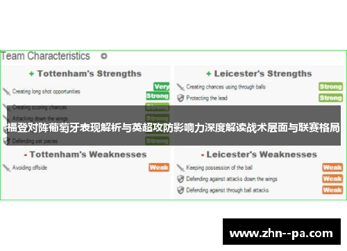 福登对阵葡萄牙表现解析与英超攻防影响力深度解读战术层面与联赛格局